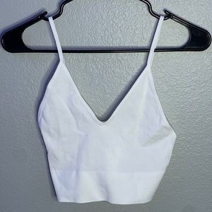 Simply the Best Seamless Cropped Tank (White)